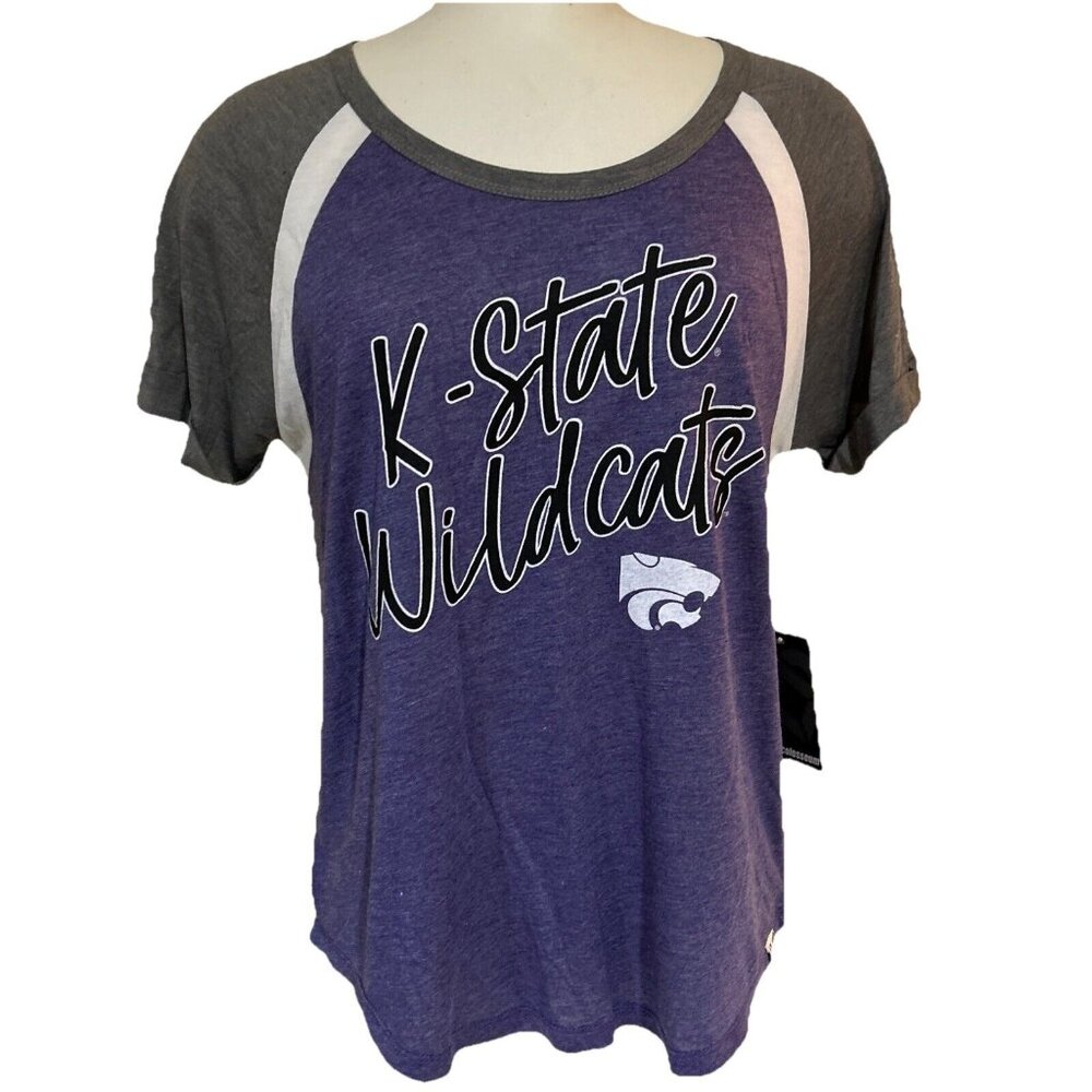 NEW Kansas State University KSU Wildcats Colosseum Purple SS T-Shirt Women's M